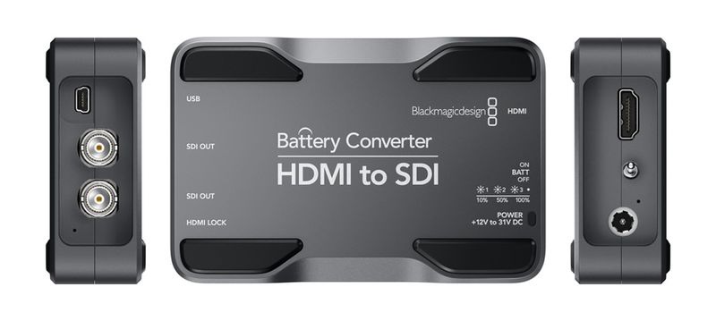 Convertisseur Blackmagic HDMI vers SDI sur batterie